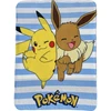 MCU Pokémon Pikachu ir Eevee flanelinis pledas 100x140 cm