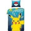 MCU Pokemon Pikachu+Pokeball Sengetøj - 100 procent bomuld