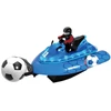 MCU RC futbolo motorinė valtis 2.4G su šviesomis ir vandens purkštuku ? Mėlyna