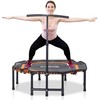 MCU-Sport Fitness batutas, aštuonkampis, sulankstomas, su rankena, 122 cm, oranžinis