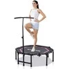 MCU-Sport Fitness batutas, aštuonkampis, sulankstomas, su rankena, 122 cm, rožinis