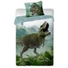 MCU Patalynė bawełniana 140x200 Dinozaur t rex 002 žalia poszewka 70x90