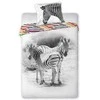MCU Patalynė medvilnė 140x200 Wild Zebra zebrai balta juoda spalvingi dryžiai 5680