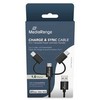 MediaRange 3-in-1 kabelis micro USB, USB-C ir Lightning