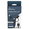 MediaRange 3-in-1 kabelis micro USB, USB-C ir Lightning