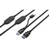 Carruzzo MediaRange MRCS244 USB kabelis USB 3.2 Gen 1 (3.1 Gen 1) 15 m 2 x USB A USB A 5 Gbit/s Juoda