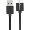 USB kabelis MediaRange USB-A - microUSB-B 1,8 m Juodas (MRCS240)