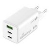 Įkroviklis MediaRange MRMA116-2 GaN 1x USB-A 2x USB-C 65W