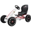 Megaleg Abarth pedalinis GoKart 3-8 metų vaikams, baltas