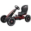 Megaleg Abarth pedalinis GoKart 3-8 metų vaikams, juodas