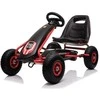 MegaLeg Champion 28 AIR Pedal Gokart su pneumatiniais ratais, juodas