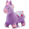 Megaleg Pliušinis šokinėjantis vienaragis, violetinis (nuo 18 mėn.)