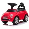 Megaleg „Fiat 500“ raudona vaikštynė vaikams (nuo 12 mėnesių)