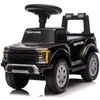 Megaleg „Ford F150 Raptor“ vaikščiojantis automobilis su šviesomis ir garsais, juodas