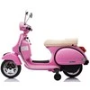 Megaleg „Vespa PX150 EL“ motoroleris 10,8 V (atnaujinta versija) rožinis