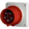 MENNEKES 821, raudona, balta, 5P, 400 V, 50-60 Hz, 32 A, 10 vnt.