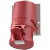 Mennekes CEE sieninis lizdas 5P 32A 380V H6 IP44 raudonas