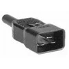 Coferro Cables „Mercodan“ – maitinimo kabelis – IEC 320 EN 60320 C20 į IEC 320 EN 60320 C13 – AC 250 V – juodas