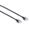 Mercodan Kabelis sieciowy RJ-45, Cat.6a, U/UTP, LSZH, Slim, juoda, 15 m (371928150)