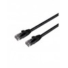 Mercodan „UltraFlex“ jungiamasis kabelis KAT6 UTP, 0,25 m, juodas, LSZH
