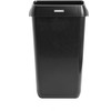 Katrin šiukšliadėžė su dangčiu, 25 l, stačiakampė, plastikinė, juoda, rankinė, 330 mm