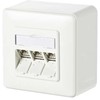 METZ CONNECT C6Amodul 3 port 180° modulis AP, grynai baltas