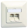 METZ CONNECT E-DAT C6A 2 Port UP grynai baltas