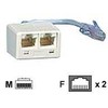METZ CONNECT ISDN-Adapteris mit Verl. WE 8 - 2 x WE 8 0,1m