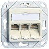 Schneider Electric Metz Connect BTR E-DAT modulis 3x8(8) UPk be modulių - Įleidžiama jungiamoji dėžutė - Grynai balta, RAL 9010 - 3 prievadai (1309161102-E)