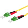 Metz METZ CONNECT OpDAT Patchkabel LC-D APC/LC-D APC OS2 0,5m