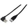USB kabelis MicroConnect USB-A - USB-A 1,5 m Juodas (USBAAF2BLACK)