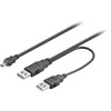 Kabelis USB MicroConnect USB-A - 0.6 m Juodas (USBAAB06)