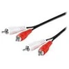 Kabelis MicroConnect RCA (Cinch) x2 - RCA (Cinch) x2 5m juoda (AUDCC5)