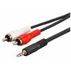 „Microconnect AUDLC10G“, 3,5 mm, kištukas, 2 x RCA, kištukas, 10 m, juodas