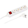 Maitinimo kabelis MicroConnect MC-GRU00415WS skirstytuvas 1,5 m 4 x elektros lizdai, skirti naudoti viduje, baltas