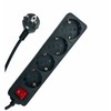 Maitinimo kabelis MicroConnect Microconnect MC-GRU0045BS skirstytuvas 5 m 4 x tinklo lizdai Vidinis juodas