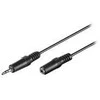 „Microconnect AUDLR5“, 3,5 mm, kištukas, 3,5 mm, lizdas, 5 m, juodas