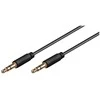 Kabelis MicroConnect Jack 3.5mm - Jack 3.5mm 1m juoda (AULL1)