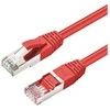 MicroConnect CAT6A S/FTP 10m Raudona LSZH