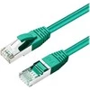 MicroConnect CAT6A S/FTP 1 m žalias LSZH ekranuotas tinklo kabelis, LSZH,
