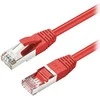 MicroConnect CAT6A S / FTP 3m Raudona LSZH