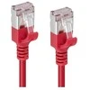 „Microconnect V-FTP6A005R-SLIM“, 0,5 m, Cat6a, U/FTP (STP), RJ-45, RJ-45, raudonas