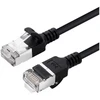„Microconnect V-FTP6A01S-SLIM“, 1 m, Cat6a, U/FTP (STP), RJ-45, RJ-45, juodas