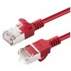 „Microconnect V-FTP6A01R-SLIM“, 1 m, Cat6a, U/FTP (STP), RJ-45, RJ-45, Raudonas
