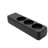 Microconnect MC-GRU0300DKB, Vidaus, Be kištuko, Juoda, 3 kintamosios srovės lizdai, 119 g, 120 g