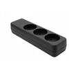 Microconnect MC-GRU0300DKB, Vidaus, Be kištuko, Juoda, 3 kintamosios srovės lizdai, 119 g, 120 g