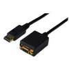 Microconnect DPVGA15CM, 0,15 m, DisplayPort, VGA (D-Sub), vyriškas, moteriškas, auksinis