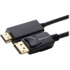 Kabelis MicroConnect DisplayPort - HDMI 1m juoda (MC-DP-HDMI-100)