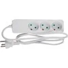 MicroConnect Power strip 3 lizdai 5m Baltas