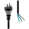 MicroConnect Type K atvirojo tipo maitinimo kabelis 10 m, juodas